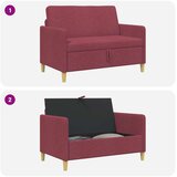 SOFA s pohranom Vinska crvena 122 x 78 x 87 cm Poliester | Eponuda.ba