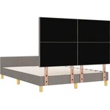  Krevetna konstrukcija Sivo-smeđa 160 x 200 cm tkanina | shoptok.hr