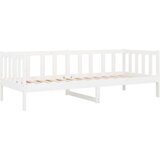  Dnevni ležaj bijeli 90 x 190 cm od masivne borovine | shoptok.hr