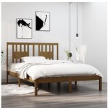  Posteljni okvir medeno rjav iz borovine 120x200 cm | Shoptok.si