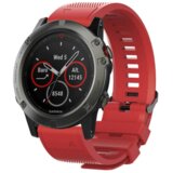  narukvica sporty za garmin fenix 3/5X/6X smart watch 26mm tamno crvena Cene