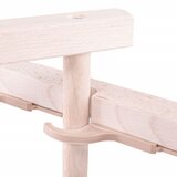 springos sklopiva drvena ležaljka crna | shoptok.hr