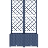  Vrtna žardinjera s rešetkom plavo-siva 80x40x136 cm PP | shoptok.hr