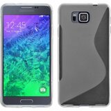  Gumijasti / gel etui S-Line za Samsung Galaxy Alpha - prozorni Cene