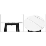 Kuhinja > Barski stoli Komplet 2 barskih stolov z videzom marmorja, oporo za noge in višino sedeža 71 cm, barski stoli | Shoptok.si