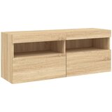  Zidni TV ormarić s LED svjetlima boja hrasta 100x30x40 cm | shoptok.hr