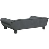  Dječja fotelja tamnosiva 70x45x26 cm baršunasta | shoptok.hr