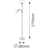 Rabalux diana podna lampa sa čitačem l.E27 60W+E14 40W | ePonuda.com