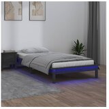  LED posteljni okvir siv 90x190 cm 3FT trles | Shoptok.si