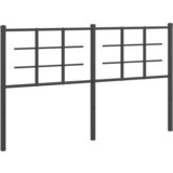 Maison Chic kovinsko posteljno vzglavje - vzglavna omarica - nočna omarica črno 160 cm, (21704610) Cene