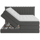Premium Living Postelja Boxspring Lina, Antracit, 160x200 | Shoptok.si
