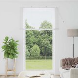vidaXL Okenska roleta z zavesami Drugo Bela 135 x 220 cm Aluminij | Shoptok.si