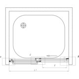 Kolpa San Kolpa Virgo Tuš vrata samostojeća TV2D/S 140/K Silver brill 513150 | Eponuda.com
