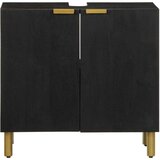 vidaXL Kopalniška omara za umivalnik črna 62x33x58 cm inženirski les | Shoptok.si