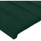  LED uzglavlje tamnozeleno 203 x 16 x 118/128 cm baršunasto | shoptok.hr