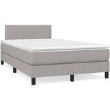 vidaXL Krevet s oprugama i madracem svjetlosivi 120x190 cm od tkanine Cijene