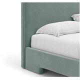 Micadoni Svijetlo plavi tapecirani bračni krevet s podnicom 180x200 cm Eda – | shoptok.hr