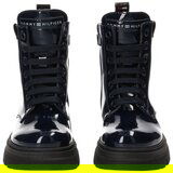 Tommy Hilfiger Lace Up Bootie Blue Tamno plava | shoptok.hr