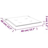  Blazine za stole 2 kosa vzorec listja 40x40x3 cm tkanina, (20655821) | Shoptok.si
