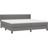  Krevet s oprugama i madracem tamnosivi 200 x 200 cm od tkanine | shoptok.hr