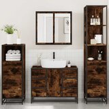  4-dijelni set kupaonskog namještaja boja hrasta drveni | shoptok.hr