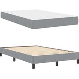 s opruga kutije Svijetlo siva 120 x 200 cm tkanina | shoptok.hr