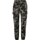 Urban Classics Camo Cargo Women's High Waisted Trousers Dark Masks | Eponuda.ba