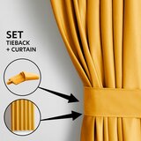 Restilo Žuta zavjesa za djelomično zamračenje od samta 140x270 cm Pleat – | shoptok.hr