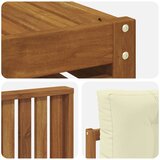  Set vanjskih sofa 9 kom. Prirodna i krem Čvrsto drvo akacije | shoptok.hr