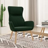  The Living Store Stol za sproščanje temno zelen žamet - Stol Za Sproščanje, (21458320) Cene
