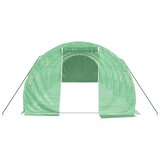  Staklenik s čeličnim okvirom zeleni 24 m² 8 x 3 x 2 m | shoptok.hr