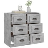  Komoda betonsko siva 70x35,5x67,5 cm inženirski les | Shoptok.si