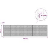  Gabion s žicom debljine 3 5 mm i mrežom 5x2 5 cm 600x10x150 cm - 10 cm 150 cm 600 cm | shoptok.hr