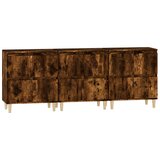  Komode 3 kom boja dimljenog hrasta 60x35x70cm konstruirano drvo | shoptok.hr