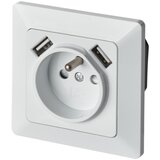 Zidna utičnica za kućnu upotrebu sa USB priključkom — francuski standard (250V/16A) | Eponuda.com