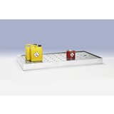 eurokraft pro Pločevinasto naluknjano prekritje za koritasto polico, ŠxG 1000 x 500 mm, za omaro z drsnimi vrati XL | Shoptok.si