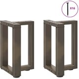  Noge za klub stolić T-oblika 2 kom Crne 28x25x(42-43) cm Čelik | shoptok.hr