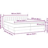 Box spring postelja z vzmetnico temno zelena 180x220 cm žamet, (22011349) | Shoptok.si