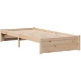 vidaXL Knjižna postelja brez vzmetnice 90x200 cm trdna borovina Cene