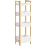 SoBuy Polica Shranjevanje Barva Bela Les 28x20x90cm FRG226-H-WN, (5000243427) | Shoptok.si