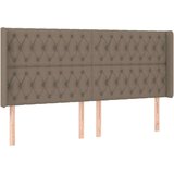  Posteljno vzglavje taupe 203x16x118/128 cm blago, (20793734) | Shoptok.si