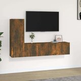  3-dijelni set TV ormarića boja dimljenog hrasta drveni Cijene