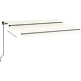 Tenda na ručno uvlačenje s LED svjetlom 350 x 250 cm krem | Eponuda.ba