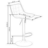 Barska stolica 106x43 cm antracit | Eponuda.com