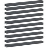 Profil za rubove vrta 10 kom. 100 x 10 x 5 cm Čelik Antracit - Antracit 100 x 10 x 5 cm 10 | shoptok.hr