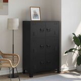  Industrijski sanduk za pohranu crni 75 x 40 x 120 cm čelični Cijene