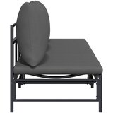  Suncobranska ležaljka za 3 osobe Crna 200 x 62 x 59,5 cm | shoptok.hr
