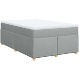 vidaXL Krevet s oprugama i madracem svjetlosivi 120x190 cm od tkanine | shoptok.hr