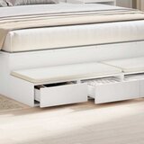  Ladice za krevet Bijelo 140 x 36,5 x 16,5 cm Konstruirano drvo | shoptok.hr