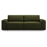 Micadoni Temno zelena raztegljiva sedežna garnitura iz tkanine bouclé 247 cm Jodie – Home | Shoptok.si